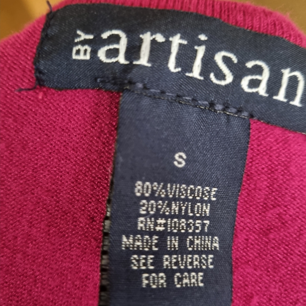 By artisan women's dress pink & black Size S - Picture 5 of 8